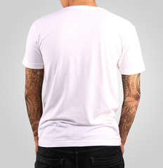 white t-shirt template