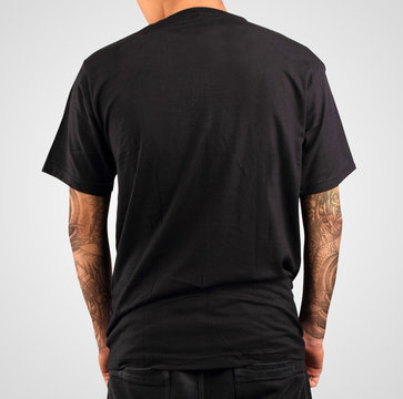 Black t-shirt template