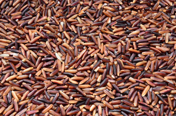 Black jasmine rice (Rice berry) ,food background