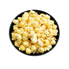 popcorn on white background
