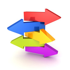 set of arrows in different directions