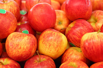 Fresh red apple in the market