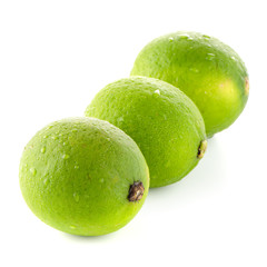 Fresh green limes