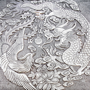 Chinesischer Drache und Ph&ouml;nix