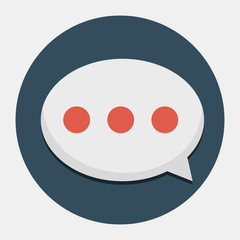 Vector bubble chat icon