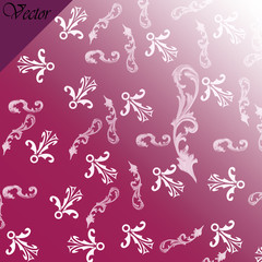 Purple floral background, vector illustration