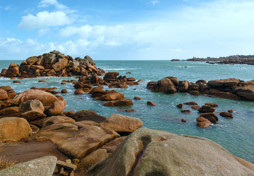 Ploumanach coast view (Brittany, France)