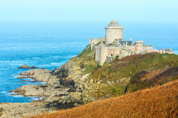 Fototapeta na wymiar Castle of La Latte. Exterior view. (Brittany, France)
