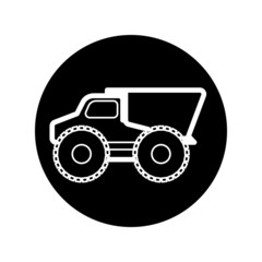 Dump truck Icons vector