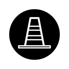 Traffic cone icon vector