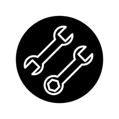 wrench icon vector