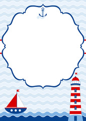 Nautical Invitation Card