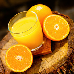 Fresh orange juice.
