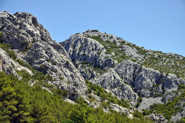 Obraz premium Felsen in der Paklenica-Schlucht, Kroatien