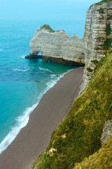 Obraz premium Elephant Cliff in Etretat, France.