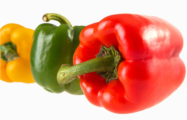 Three color peppers