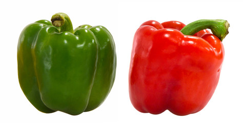 Three color peppers