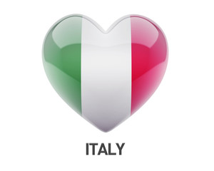 Italy Flag Heart Icon