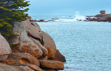 Tregastel coast view (Brittany, France)