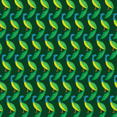 Seamless wallpaper peacock.
