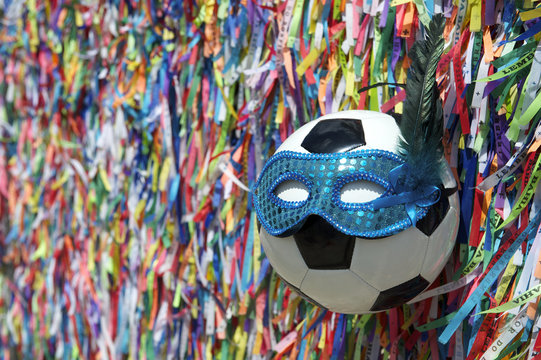 Football Carnival Mask Brazilian Wish Ribbons