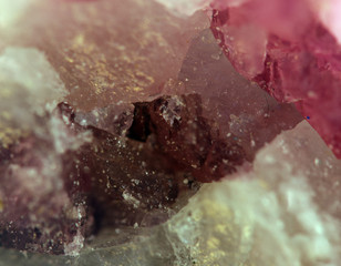 Crystals. Extreme closeup