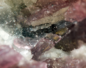 Crystals. Extreme closeup