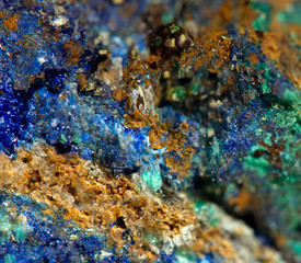 Crystals. Extreme closeup