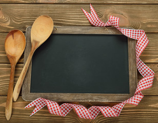 Writing board and spoon