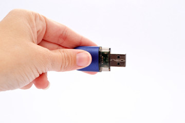 Pen drive in the hand