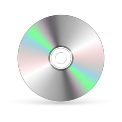 CD / DVD isolated on white - obrazy, fototapety, plakaty
