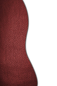 Red leather texture closeup, useful as background
