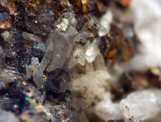 Crystals. Extreme closeup