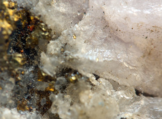 Crystals. Extreme closeup