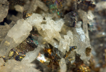 Crystals. Extreme closeup