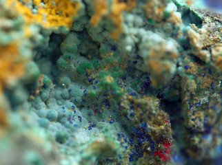 Crystals. Extreme closeup
