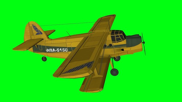 Modellflugzeug Flugzeug greenscreen Propeller
