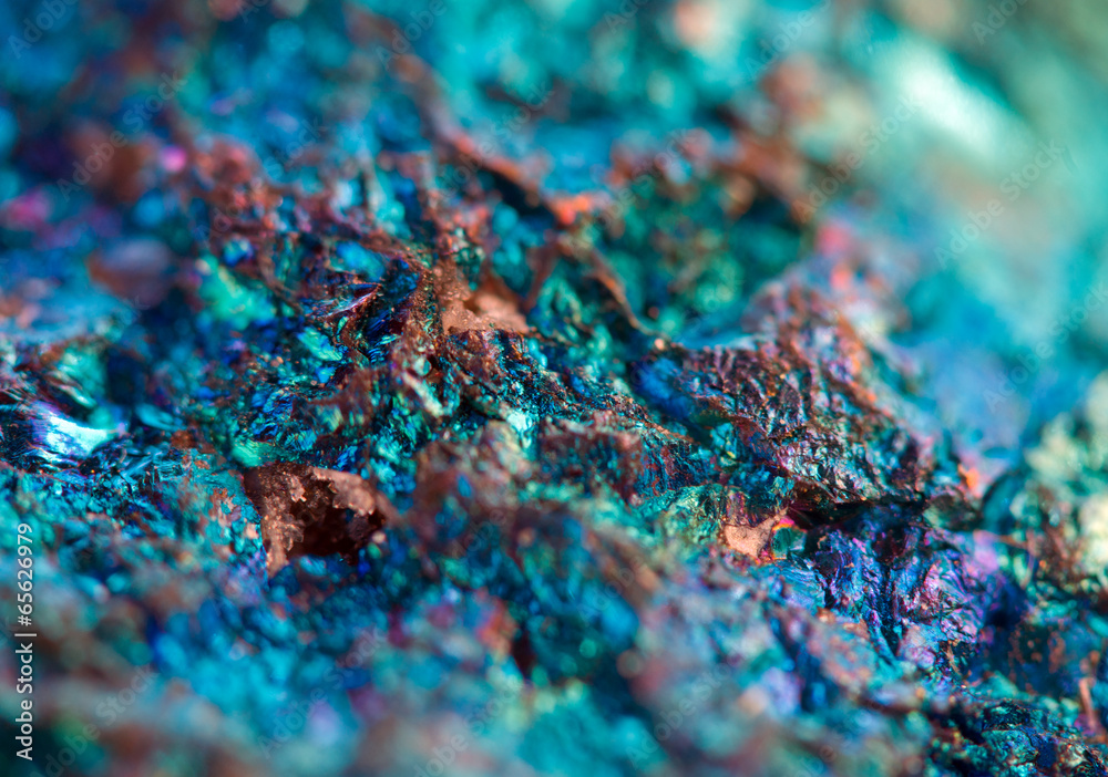 Wall mural nugget, colour metal. macro. extreme closeup