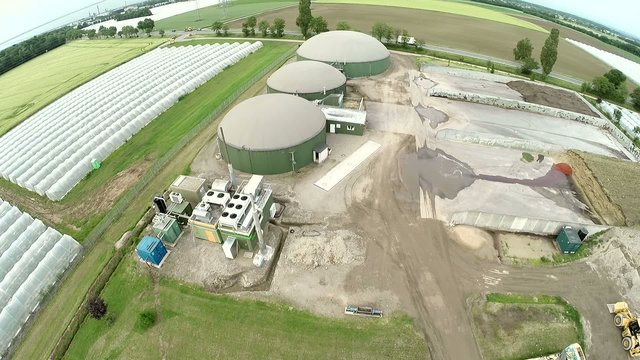 Biogasanlage - Luftaufnahme