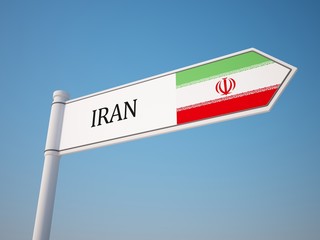 Iran Flag Sign