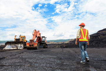 Worker in Pit