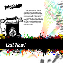 Old style Telephone poster