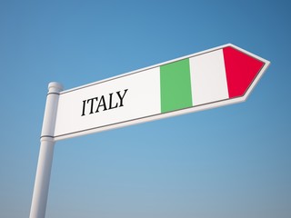 Italy Flag Sign