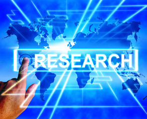 Research Map Displays Internet Researcher or Researched Analyzin