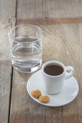 Espresso with amarettini