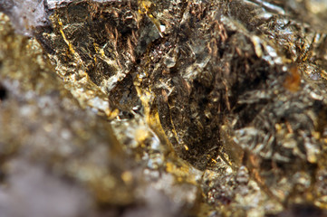Abstract background from a natural metal stone. Macro