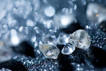 diamonds on black background