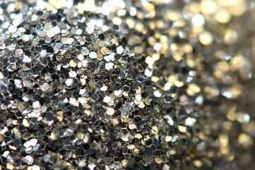 Abstract silver background. Macro