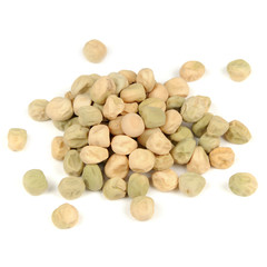 Peas Seeds Isolated on White Background