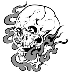 Vector skull artwork